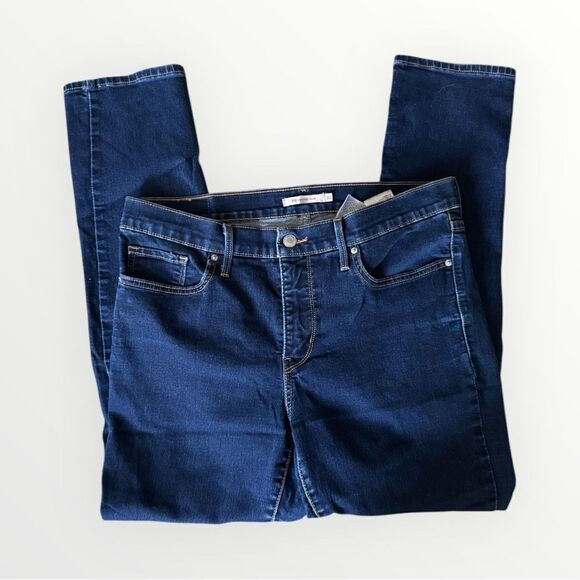 Levi’s Women’s 312 SHAPING SLIM Dark Wash Denim Jeans Sz  32x 30 - Picture 5 of 13